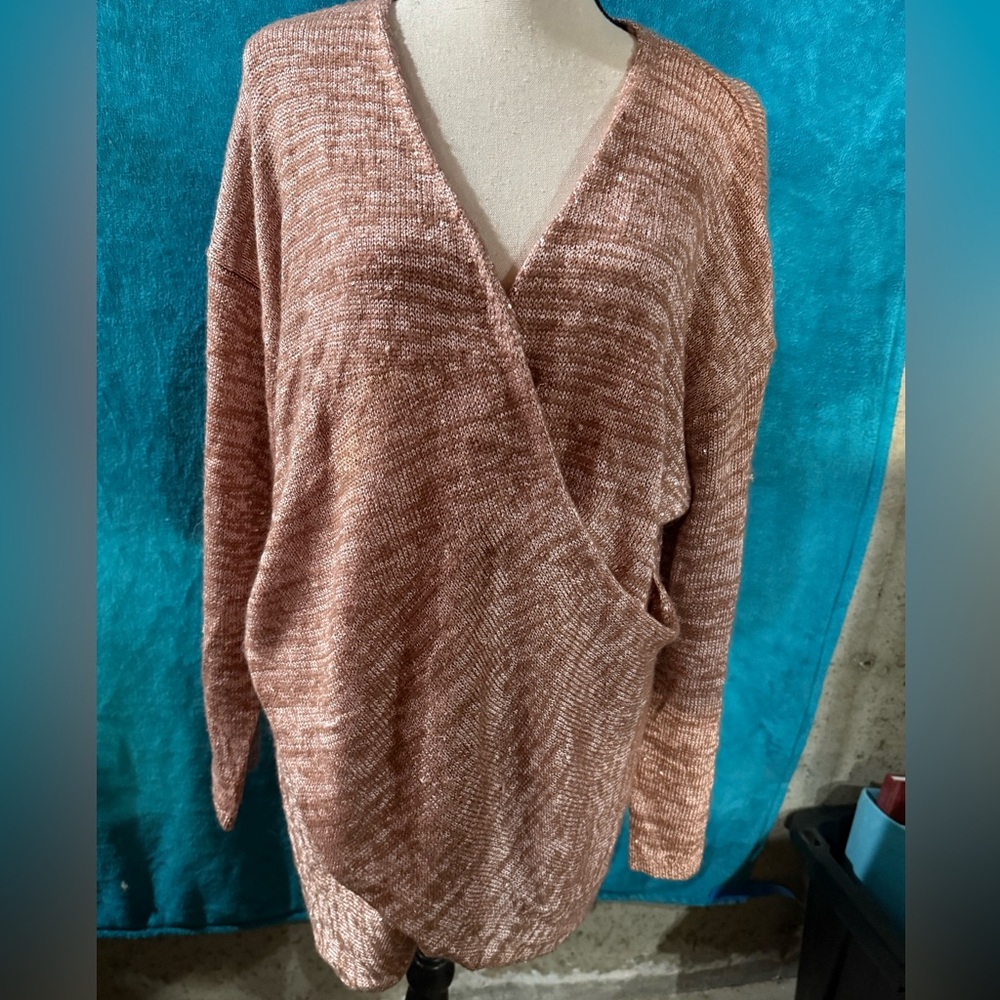 Song N Spirit Women's pink Sweater with sequin accents